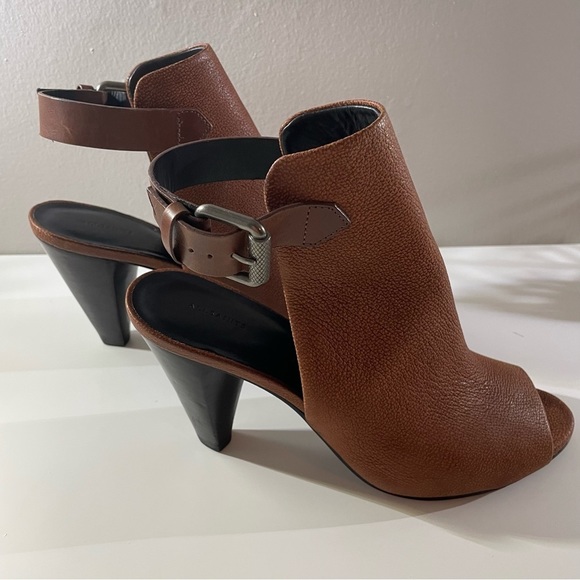 All Saints Open Toe High Heel Sandals Booties Size 10 - Picture 5 of 12